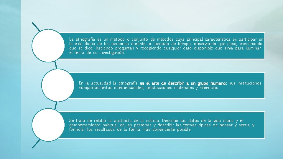 La etnografía es un método o conjunto de métodos cuya principal característica es participar La etnografía es un método o conjunto de métodos cuya principal característica es participar