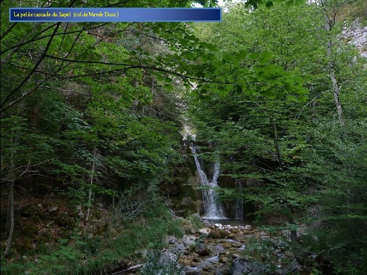 La petite cascade du Sapet (col de Menée Diois ) 