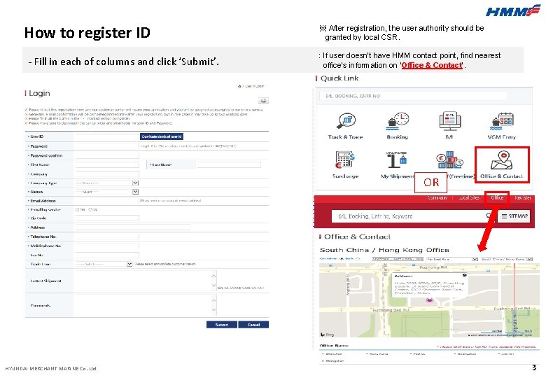 How to register ID - Fill in each of columns and click ‘Submit’. ※