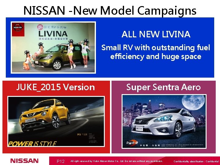 NISSAN -New Model Campaigns ALL NEW LIVINA Small RV with outstanding fuel efficiency and