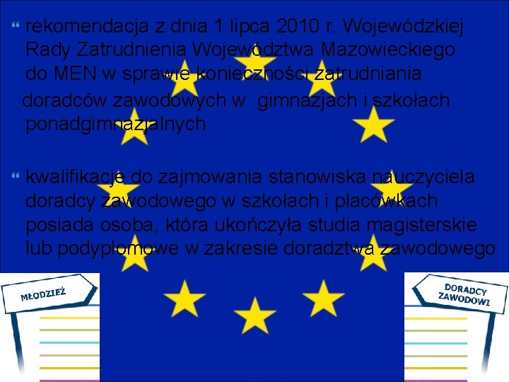  rekomendacja z dnia 1 lipca 2010 r. Wojewódzkiej Rady Zatrudnienia Województwa Mazowieckiego do