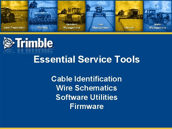 Essential Service Tools Cable Identification Wire Schematics Software Utilities Firmware 