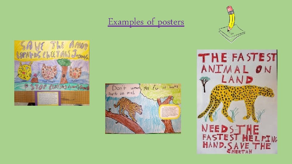 Examples of posters 