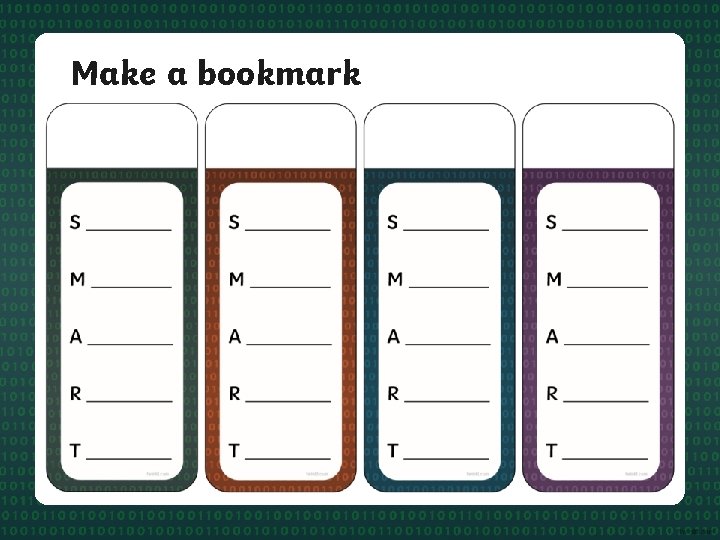 Make a bookmark 