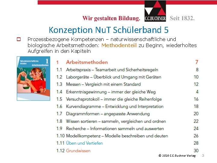 Konzeption Nu. T Schülerband 5 o Prozessbezogene Kompetenzen – naturwissenschaftliche und biologische Arbeitsmethoden: Methodenteil