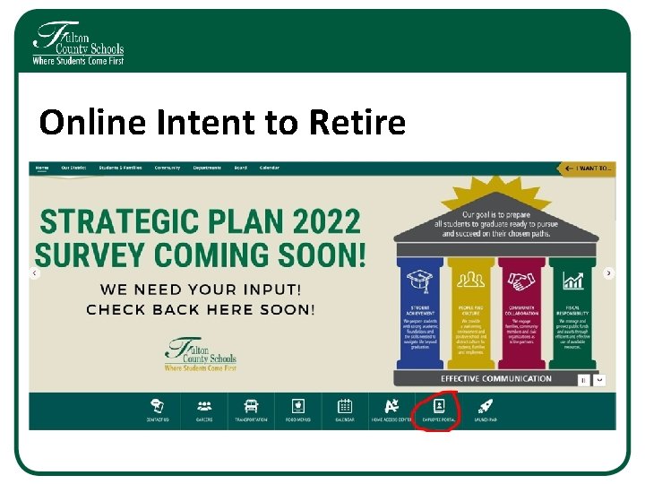 Online Intent to Retire 