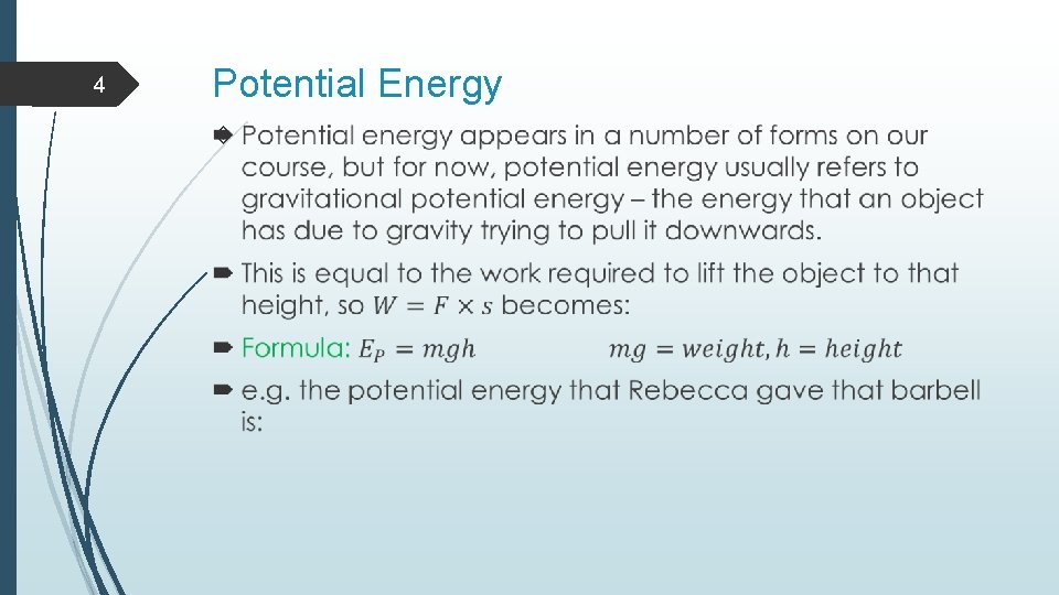 4 Potential Energy 