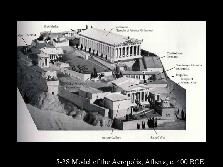 5 -38 Model of the Acropolis, Athens, c. 400 BCE 