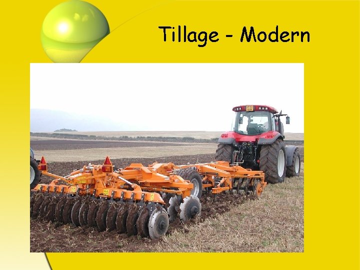 Tillage - Modern 