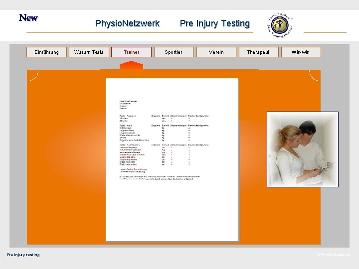 New Einführung Pre injury testing Physio. Netzwerk Warum Tests Trainer Pre Injury Testing Sportler