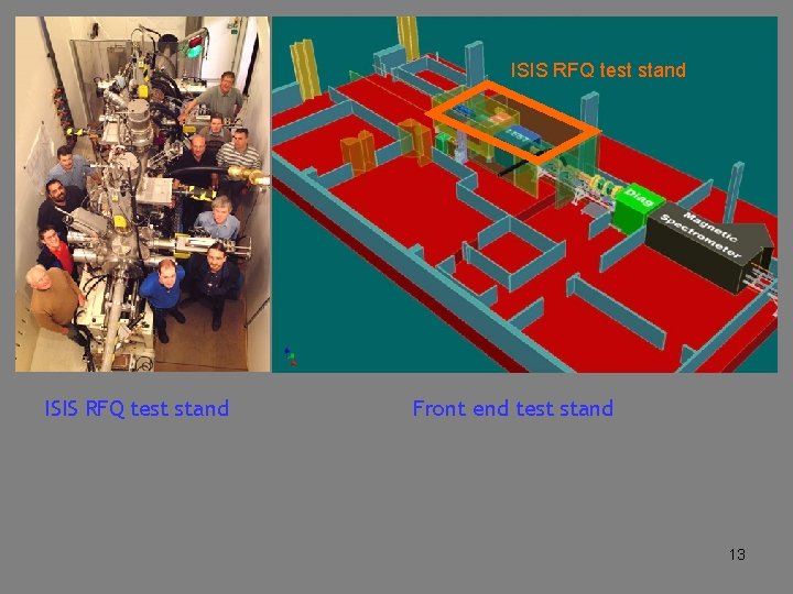 ISIS RFQ test stand Front end test stand 13 