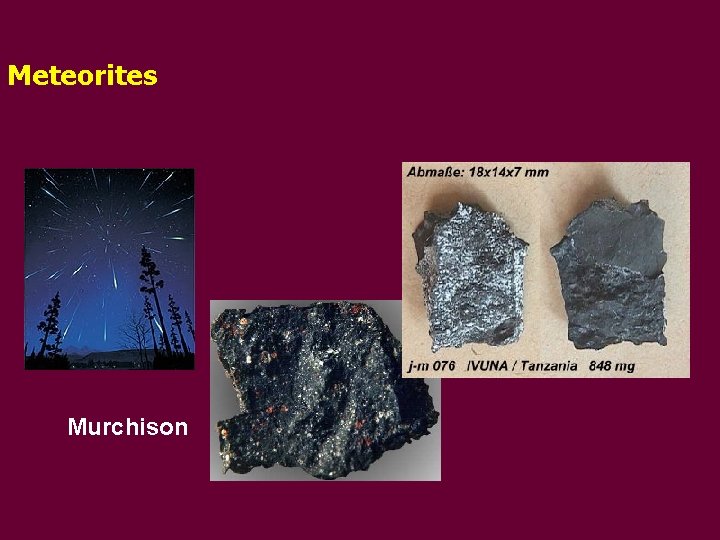 Meteorites Murchison 
