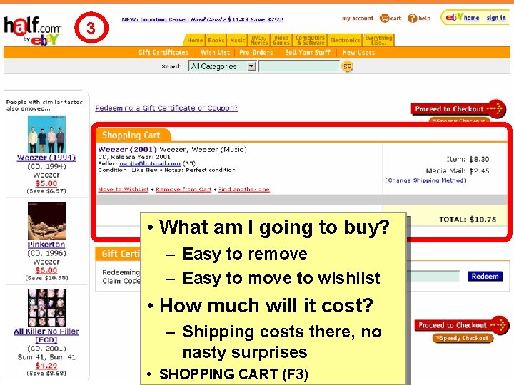 3 • What am I going to buy? – Easy to remove – Easy