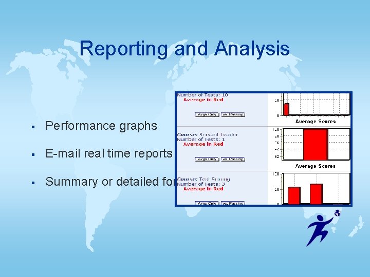 Reporting and Analysis § Performance graphs § E-mail real time reports § Summary or Reporting and Analysis § Performance graphs § E-mail real time reports § Summary or