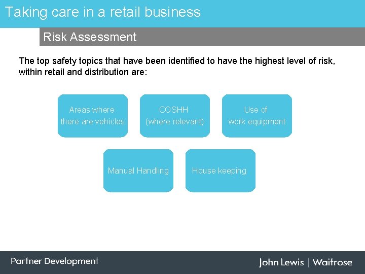 Taking. Health care inand a retail business Safety Law Risk Assessment The top safety