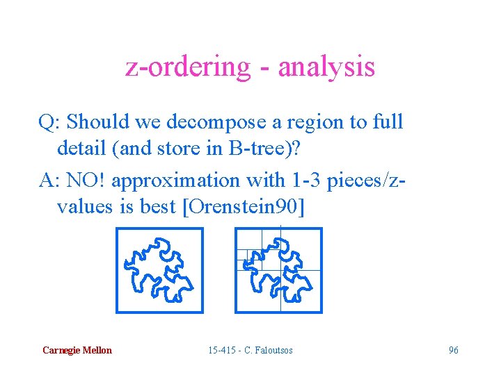 z-ordering - analysis Q: Should we decompose a region to full detail (and store