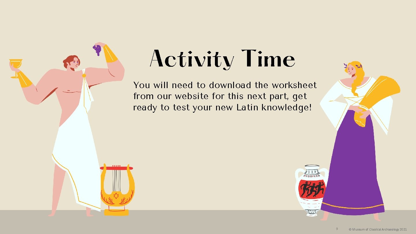 Activity Time You will need to download the worksheet from our website for this