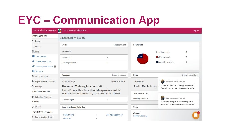 EYC – Communication App 