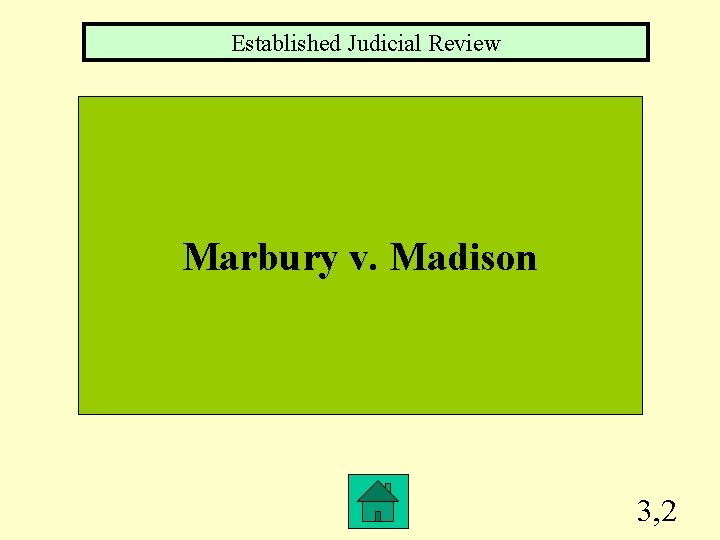 Established Judicial Review Marbury v. Madison 3, 2 