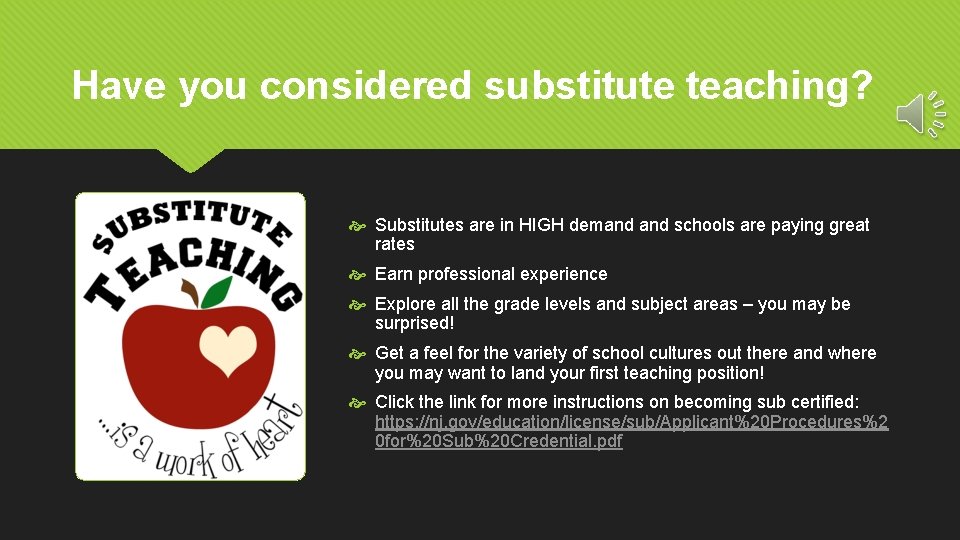 Have you considered substitute teaching? Substitutes are in HIGH demand schools are paying great