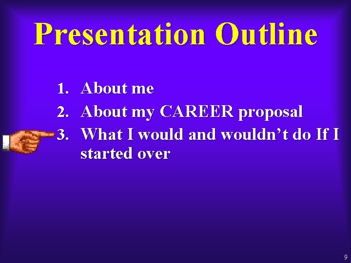 Presentation Outline 1. 2. 3. About me About my CAREER proposal What I would