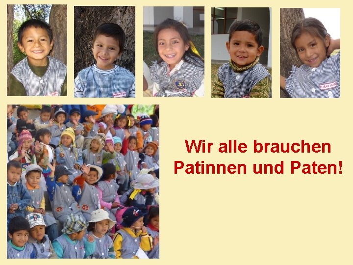 Wir alle brauchen Patinnen und Paten! 