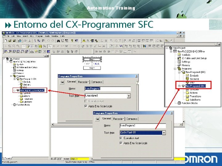 Automation Training 8 Entorno del CX-Programmer SFC 