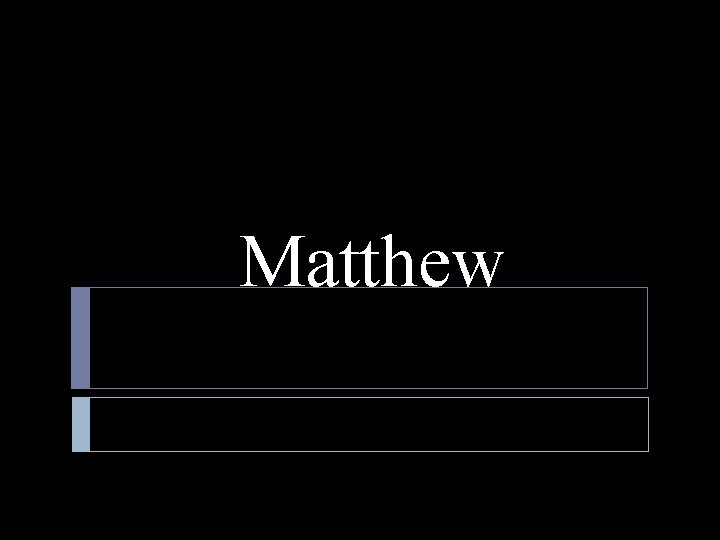 Matthew 