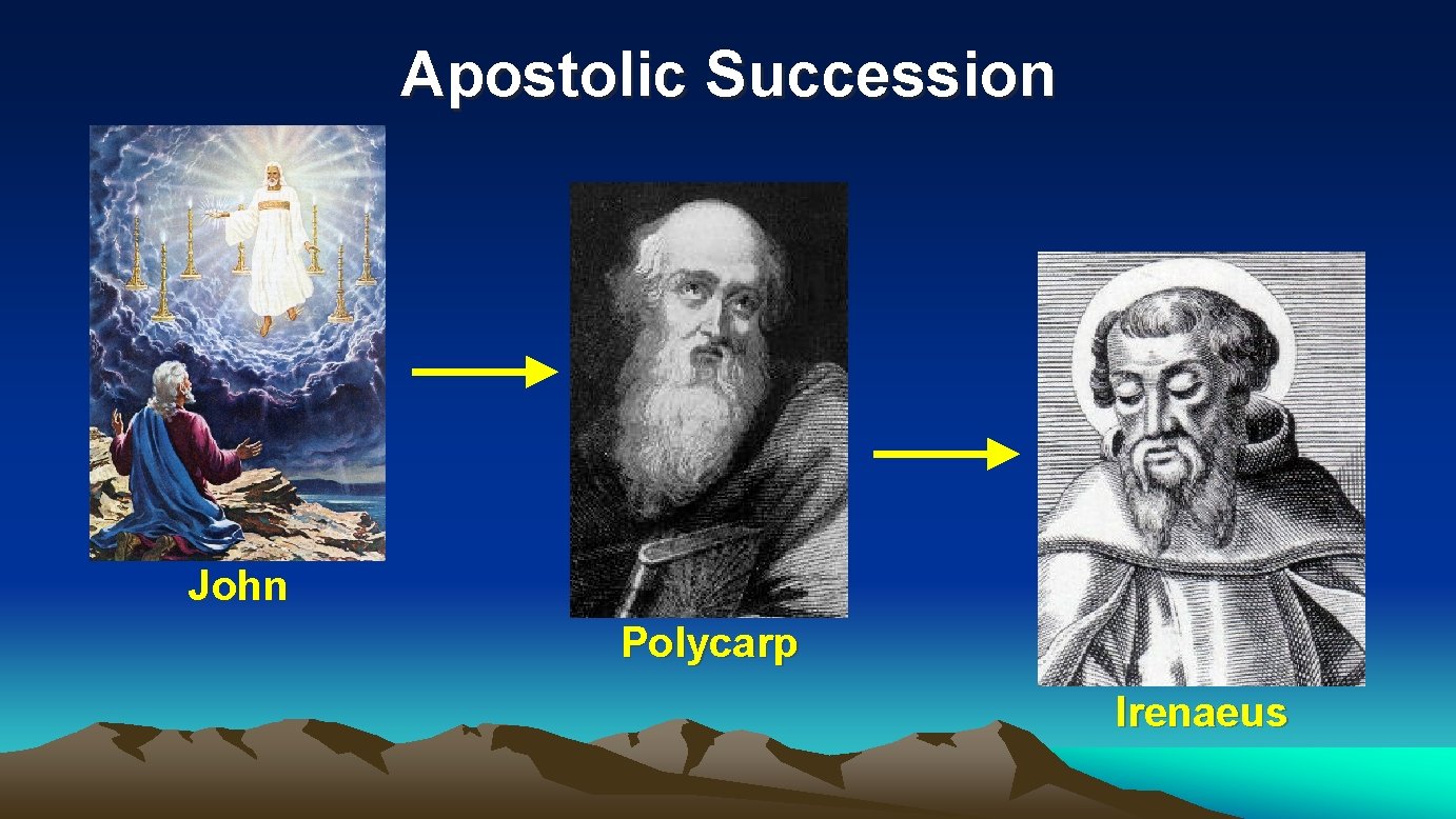 Apostolic Succession John Polycarp Irenaeus 