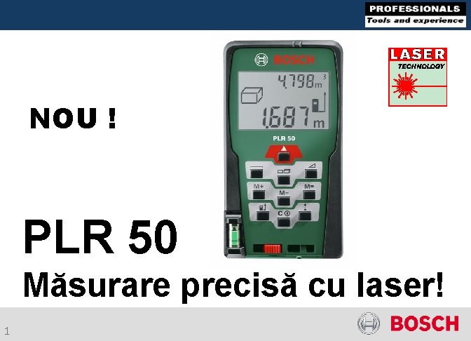 NOU ! PLR 50 Măsurare precisă cu laser! 1 