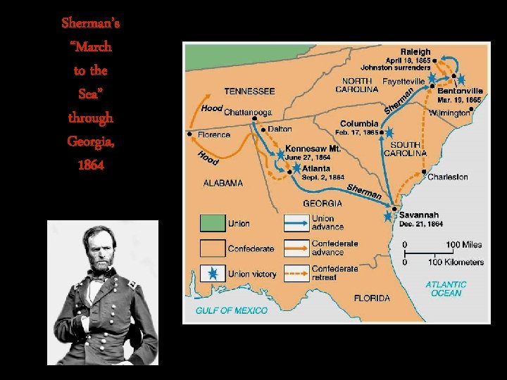 Sherman’s “March to the Sea” through Georgia, 1864 