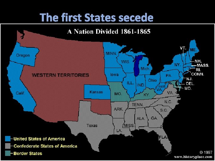 The first States secede 