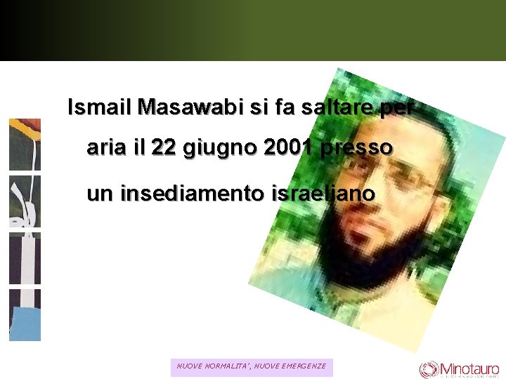 Ismail Masawabi si fa saltare per aria il 22 giugno 2001 presso un insediamento