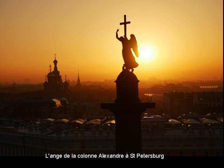 L'ange de la colonne Alexandre à St Petersburg 