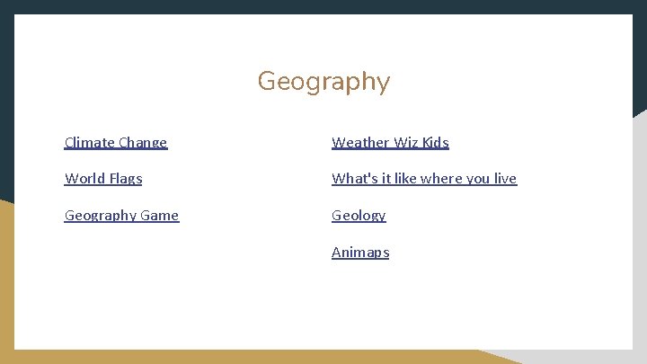 Geography Climate Change Weather Wiz Kids World Flags What's it like where you live