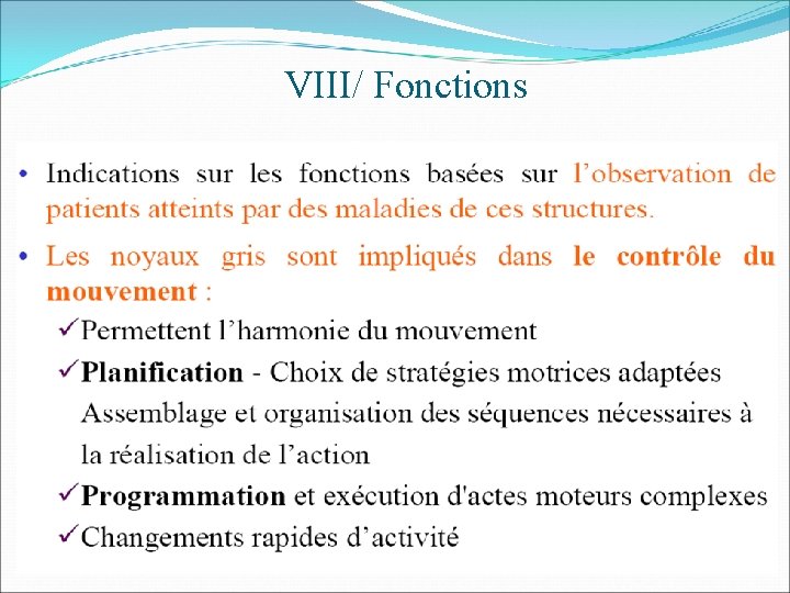 VIII/ Fonctions 
