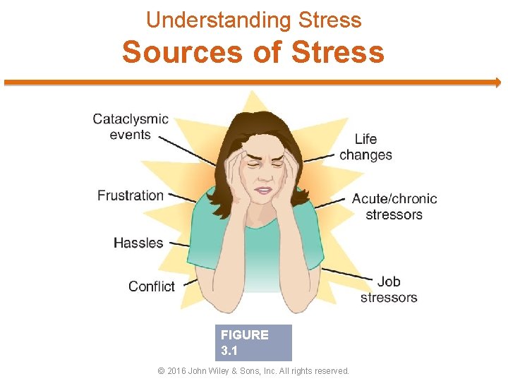 Understanding Stress Sources of Stress FIGURE 3. 1 © 2016 John Wiley & Sons,