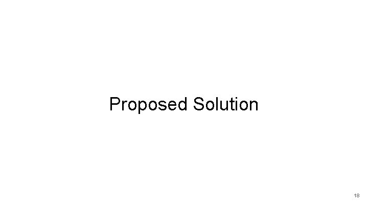 Proposed Solution 18 