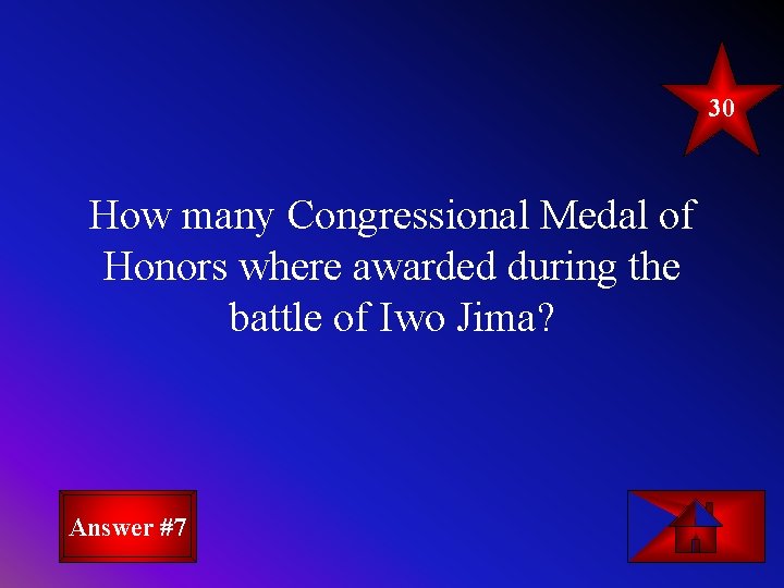 30 How many Congressional Medal of Honors where awarded during the battle of Iwo
