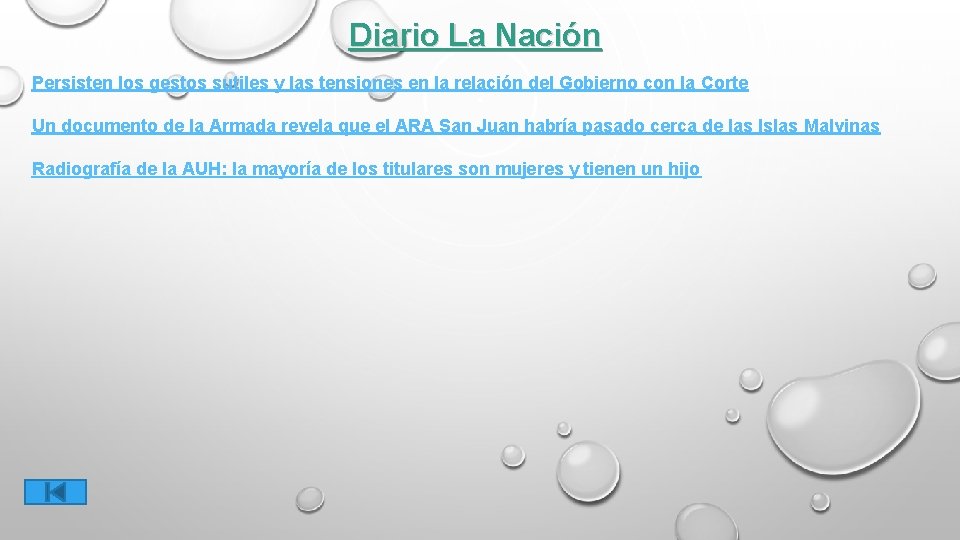 Diario La Nación Persisten los gestos sutiles y las tensiones en la relación del