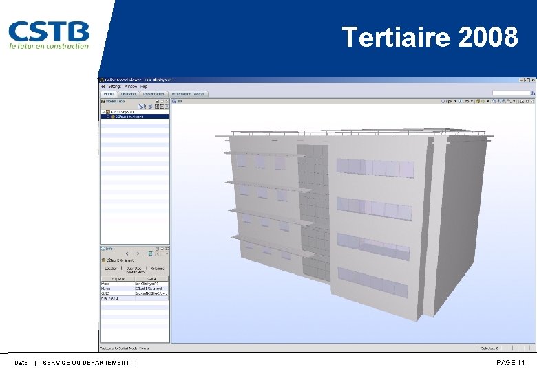 Tertiaire 2008 Date | SERVICE OU DEPARTEMENT | PAGE 11 