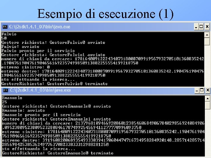 Esempio di esecuzione (1) 