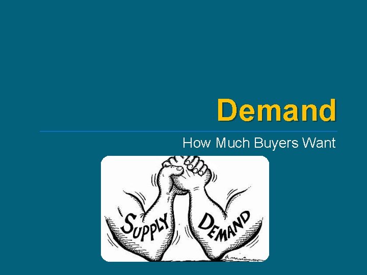 Demand How Much Buyers Want 