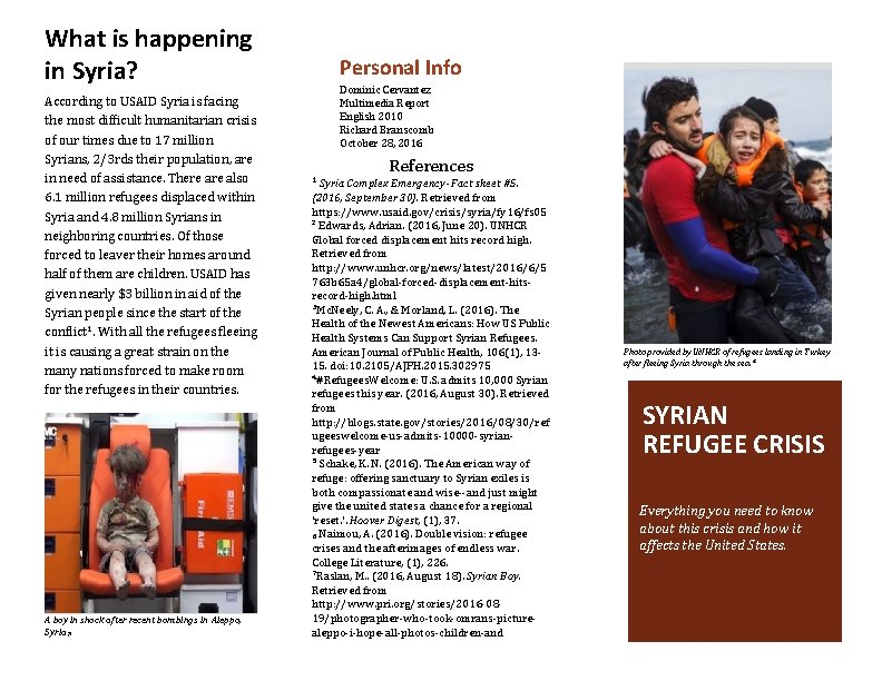 What is happening in Syria? According to USAID Syria is facing the most difficult