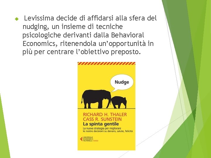  Levissima decide di affidarsi alla sfera del nudging, un insieme di tecniche psicologiche