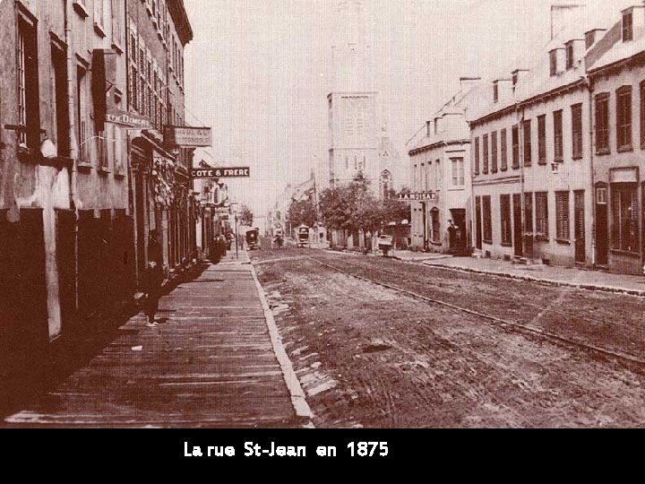 La rue St-Jean en 1875 