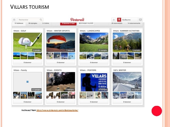 VILLARS TOURISM Retrieved from http: //www. pinterest. com/villarstourisme/ 