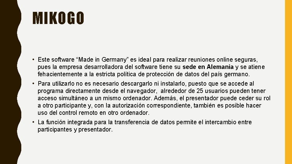 MIKOGO • Este software “Made in Germany” es ideal para realizar reuniones online seguras,