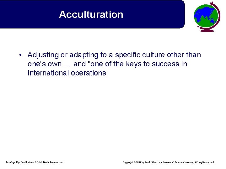 Chapter 3 The Cultural Environment Developed by Cool