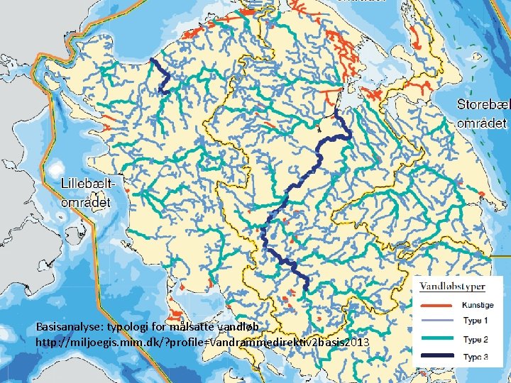 Basisanalyse: typologi for målsatte vandløb http: //miljoegis. mim. dk/? profile=vandrammedirektiv 2 basis 2013 